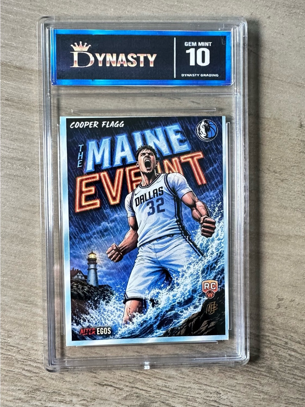 Cooper Flagg Rookie Gem Mint 10 Topps Chrome Alter Ego Novelty Basketball Card.